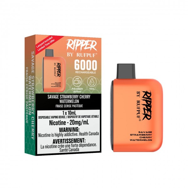 Gcore Rufpuf Ripper 6000 Puff Rechargeable Disposable Vape *New Flavours*