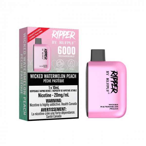 Gcore Rufpuf Ripper 6000 Puff Rechargeable Disposable Vape *New Flavours*