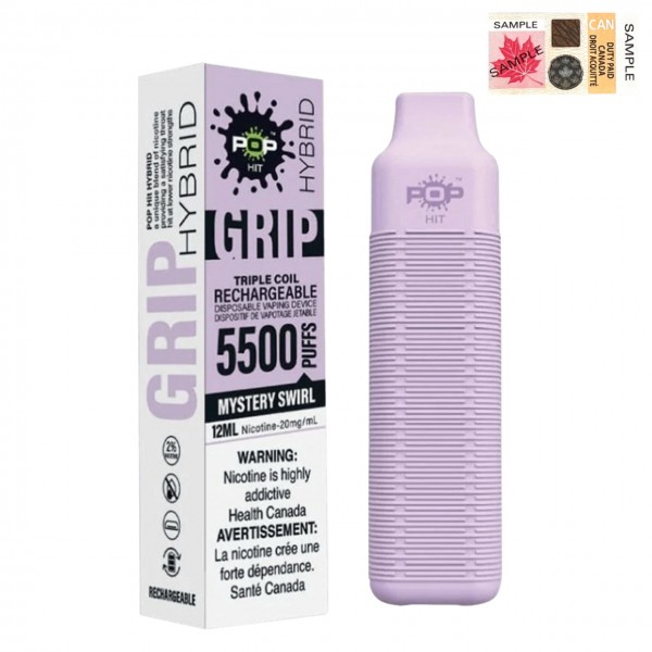 [Clearance] Pop Hit Hybrid Grip 5500 Puff Rechargeable Prefilled Disposable Vape Device