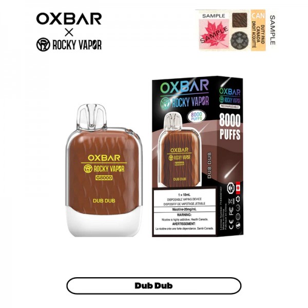 OXBAR X Rocky Vapor G8000 Rechargeable Disposable Vape