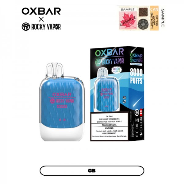 OXBAR X Rocky Vapor G8000 Rechargeable Disposable Vape