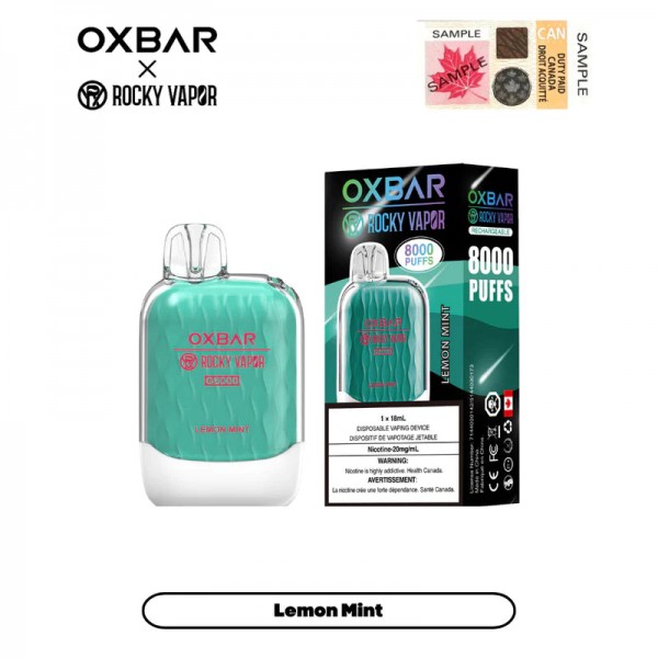 OXBAR X Rocky Vapor G8000 Rechargeable Disposable Vape