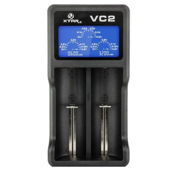 Xtar VC2 2-slot Smart Charger with LCD Screen