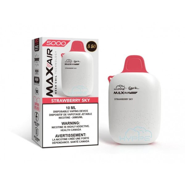 Hyppe & Genie MAX-AIR 5000 Puff Rechargeable Disposable Vape S50