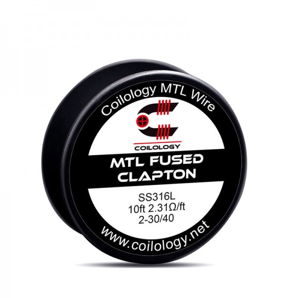 10ft Coilology SS316L MTL Fused Clapton Spools Wir...