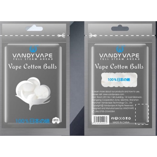 [Clearance] Vandy vape Vape Cotton Balls 8pcs