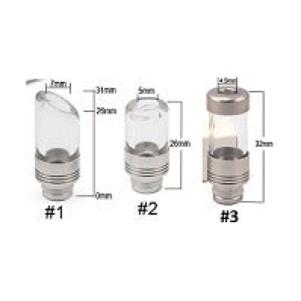 [Clearance] Wide Bore Glass & Stainless Steel Hybrid 510 Drip Tip