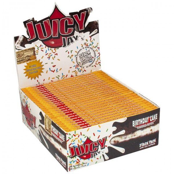 Juicy Jay's King Size Supreme Birthday Cake Flavoured Rolling Papers