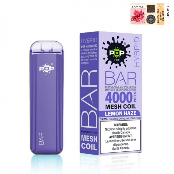 POP Hit Vapor HYBRID BAR DISPOSABLE VAPE 4000 PUFF