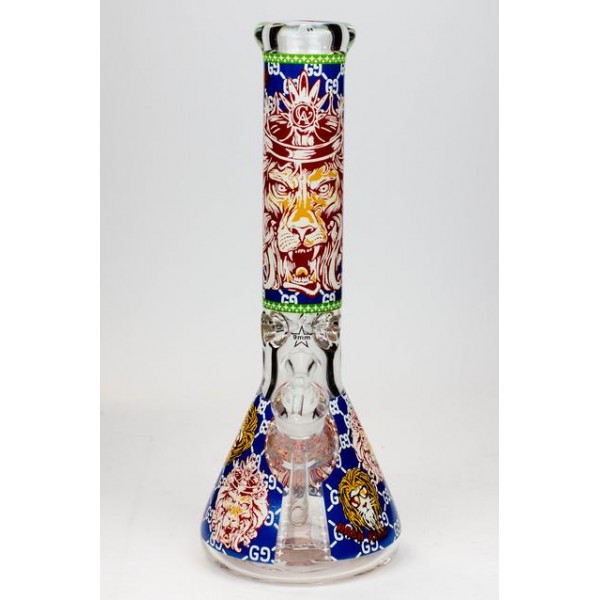 14" Hash King Glow in the dark 9 mm glass bong