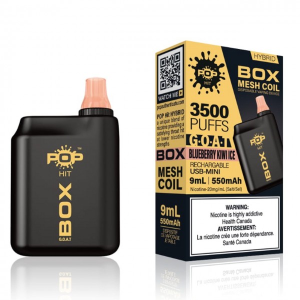 Pop Hit Vapor Hybrid Pop Box G.O.A.T Rechargeable Vape