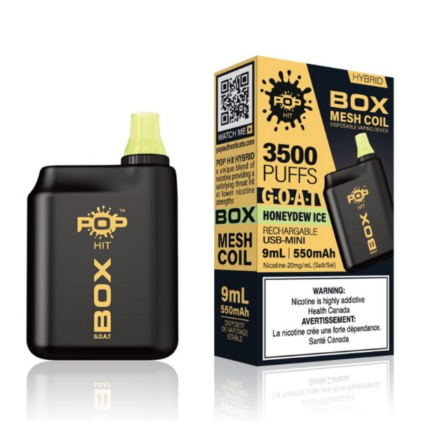 Pop Hit Vapor Hybrid Pop Box G.O.A.T Rechargeable Vape