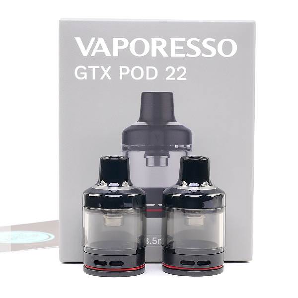 Vaporesso GTX 22 Replacement Empty Pods 3.5ml ( 2 ...