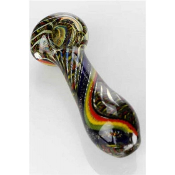 Heavy dichronic Hand Glass Pipe