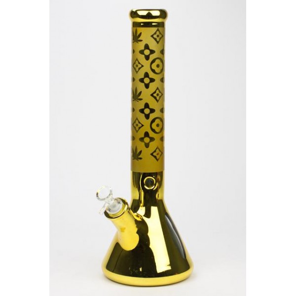 Luxury pattern 16" 7mm metallic beaker bong