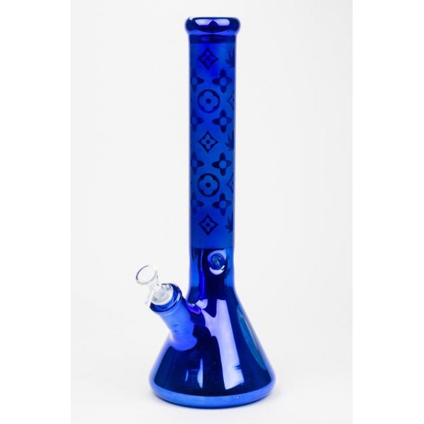 Luxury pattern 16" 7mm metallic beaker bong