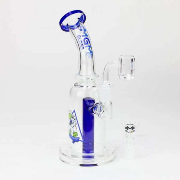 5.7" MGM Glass 2-in-1 bubbler with graphic [C2677]