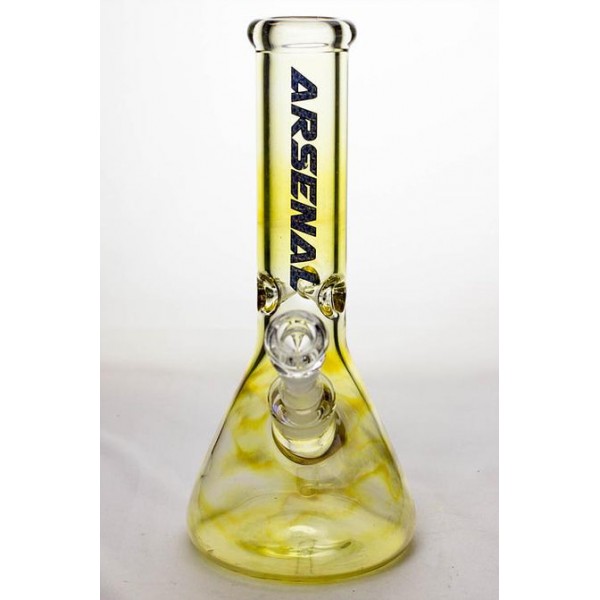 Arsenal 12" 7mm Classic Beaker Fumed Glass Bong