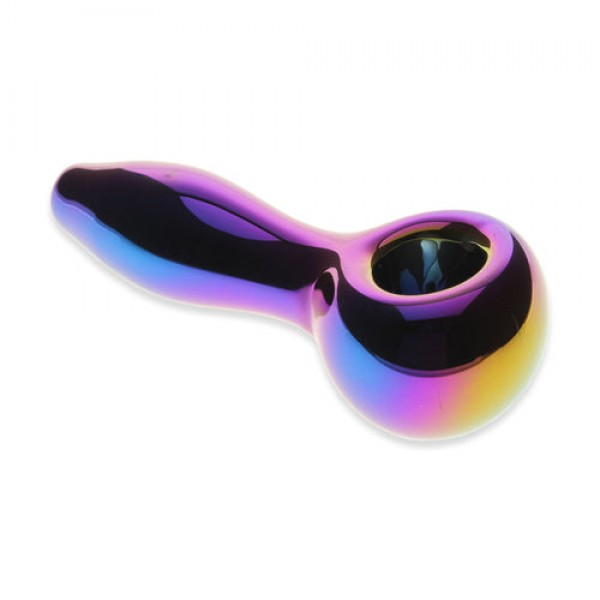 Metallic Iridescent Spoon Pipe 4"