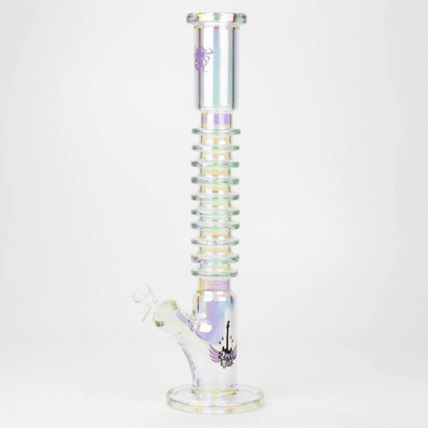 Xtreme 17" 7 mm Rock & Roll Electroplated Tube Glass Water Bong