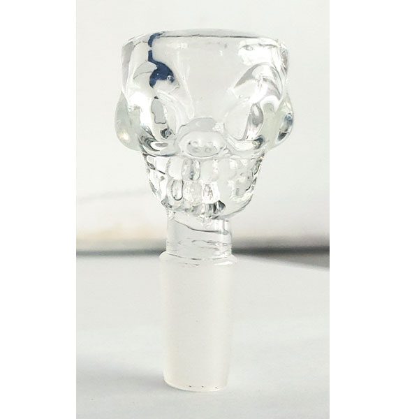 Skull glass bowl for 10 mm Joint Clear