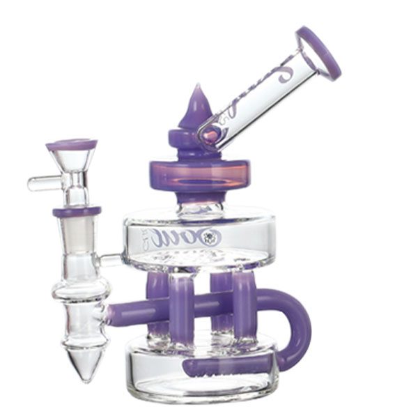 Soul Glass Recycler 7″ Bong / Dab Rig with 4mm Quartz Banger