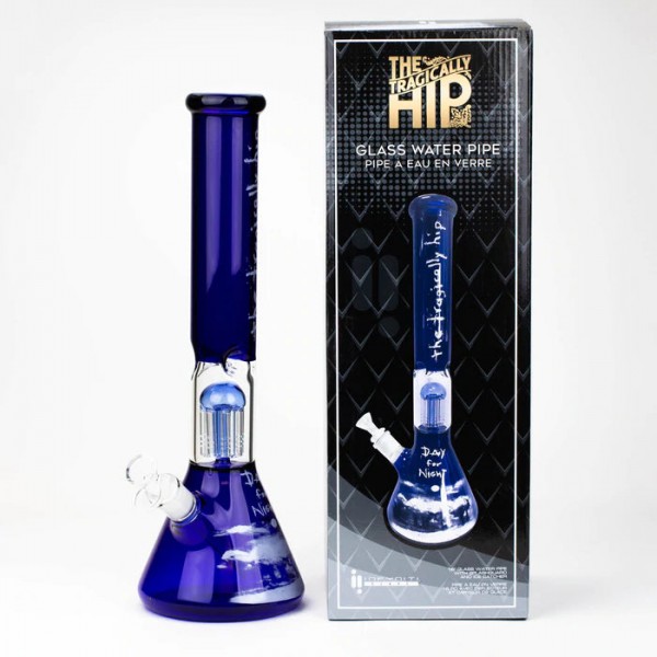 THE TRAGICALLY HIP 15.5" Blue Glass Water Bon...