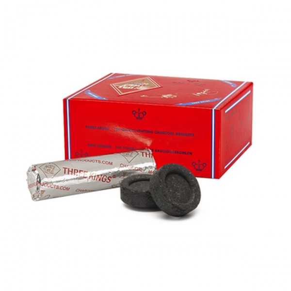 Three Kings Hookah/Shisha Charcoal (Roll of 10)