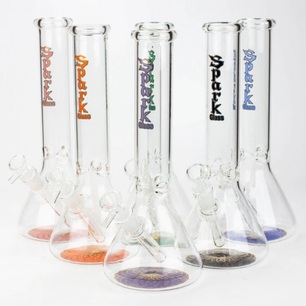 SPARK 12" beaker glass water bong